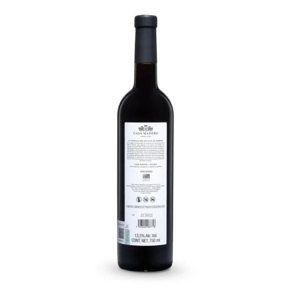 VINO TINTO CASA MADERO MALBEC 750 ml - Imagen 2
