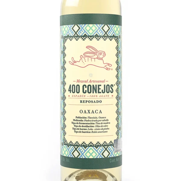 MEZCAL 400 CONEJOS REPOSADO 750 ml - Imagen 2