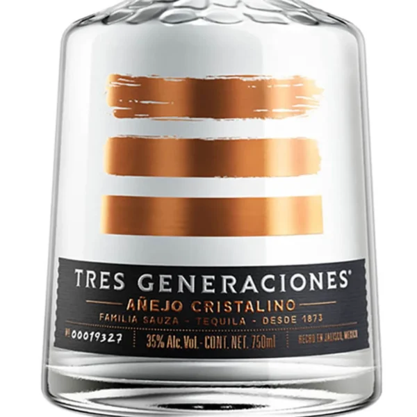 TEQUILA 3 GENERACIONES AÑEJO CRISTALINO 750 ml - Imagen 2